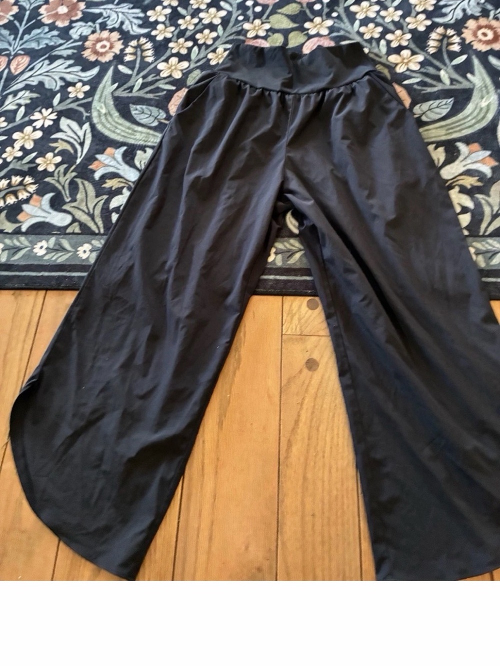HALARA Black Wide-Leg High-Waist Pants